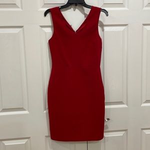Red dress by Banana Republic